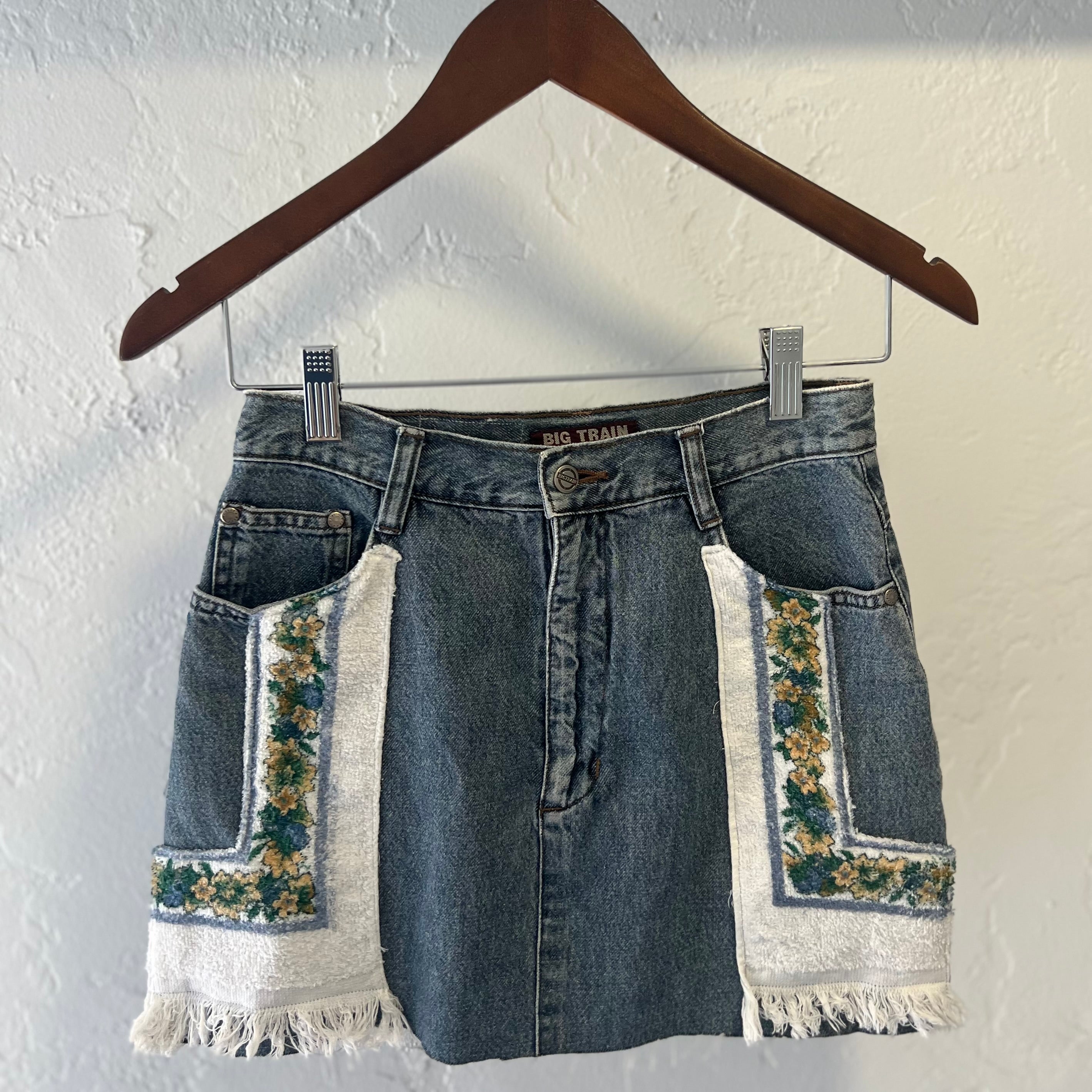 Floral Fringe Skirt