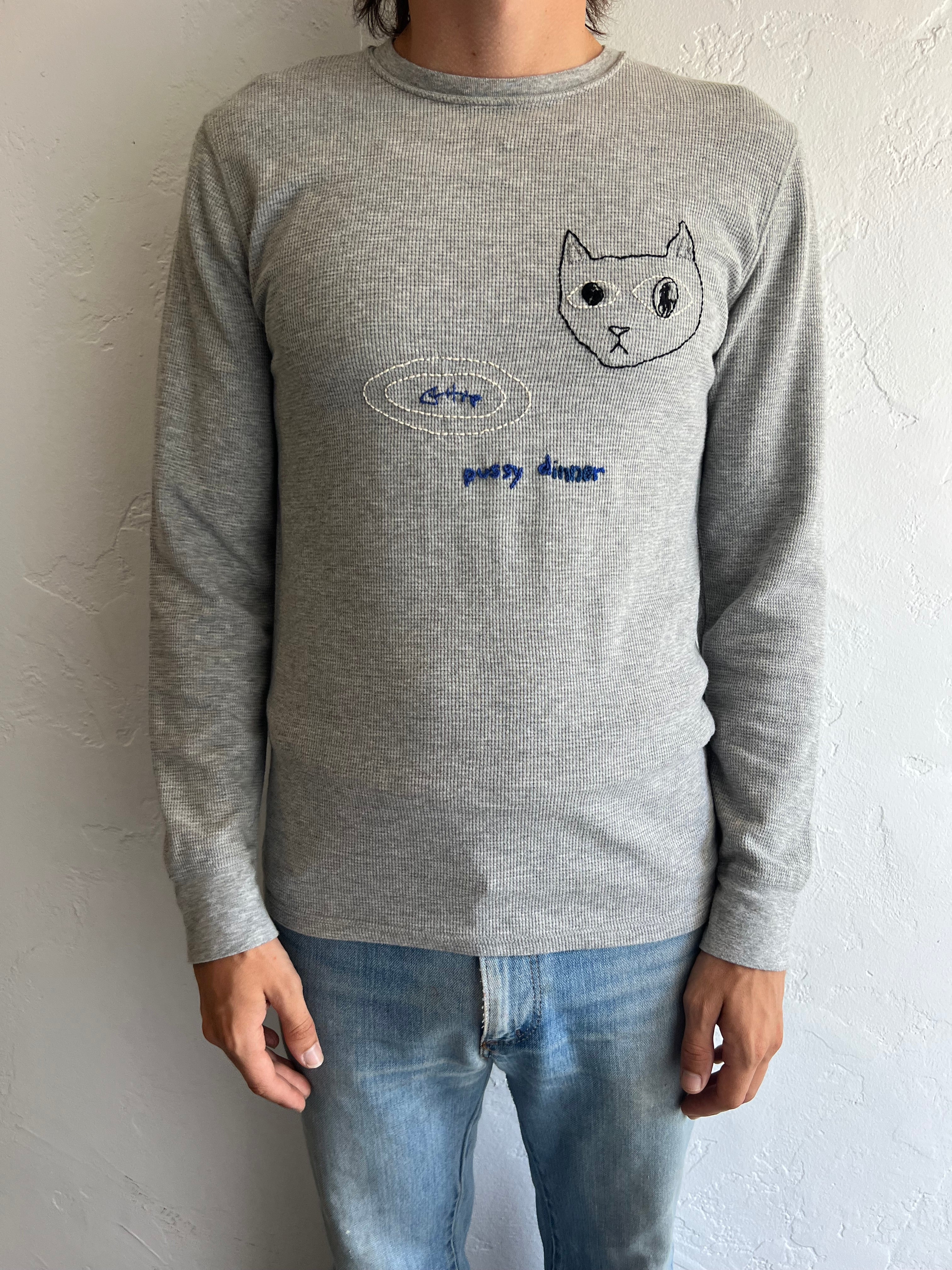 Pussy Dinner Shirt (Gray)