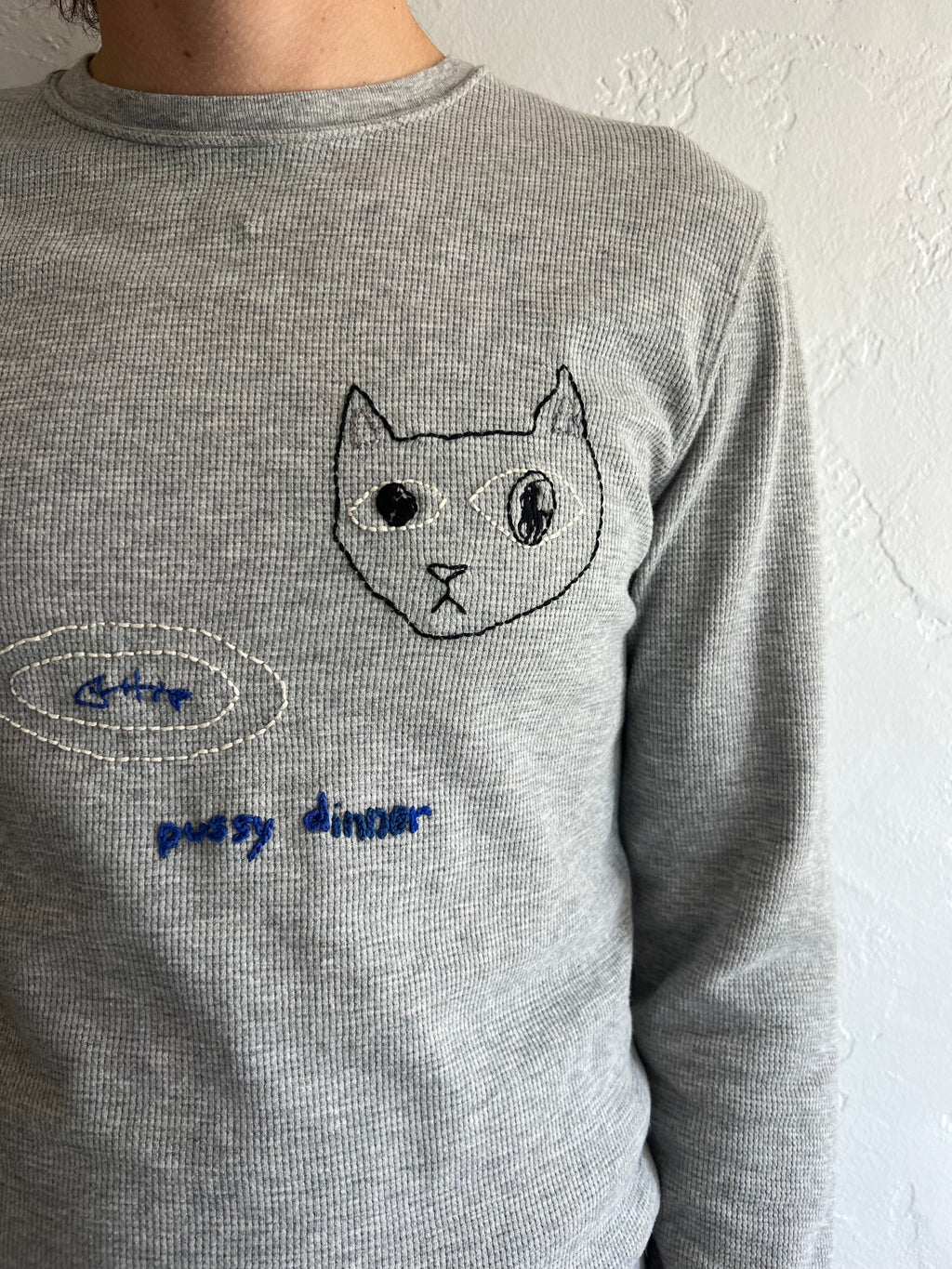 Pussy Dinner Shirt (Gray)