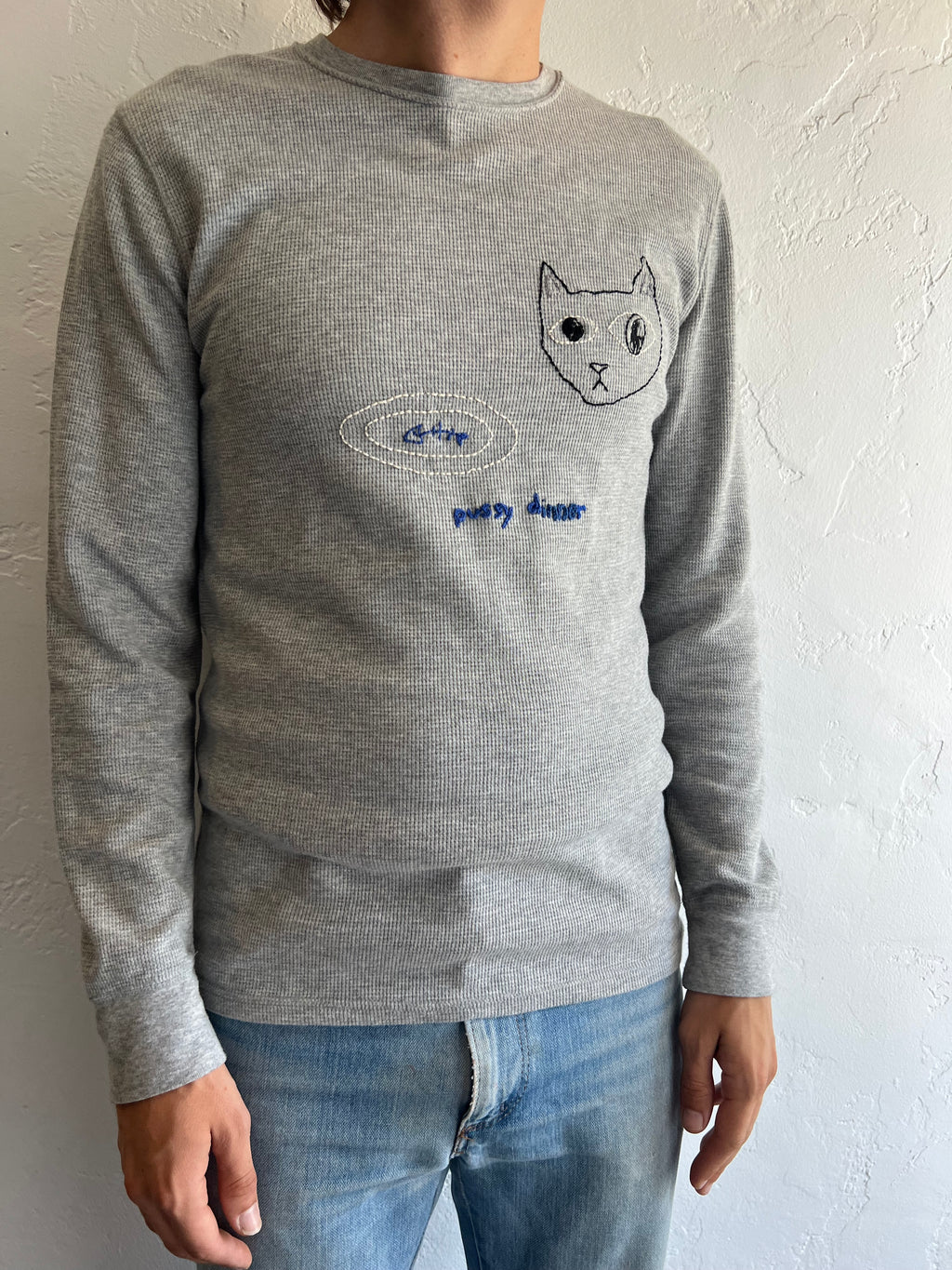 Pussy Dinner Shirt (Gray)