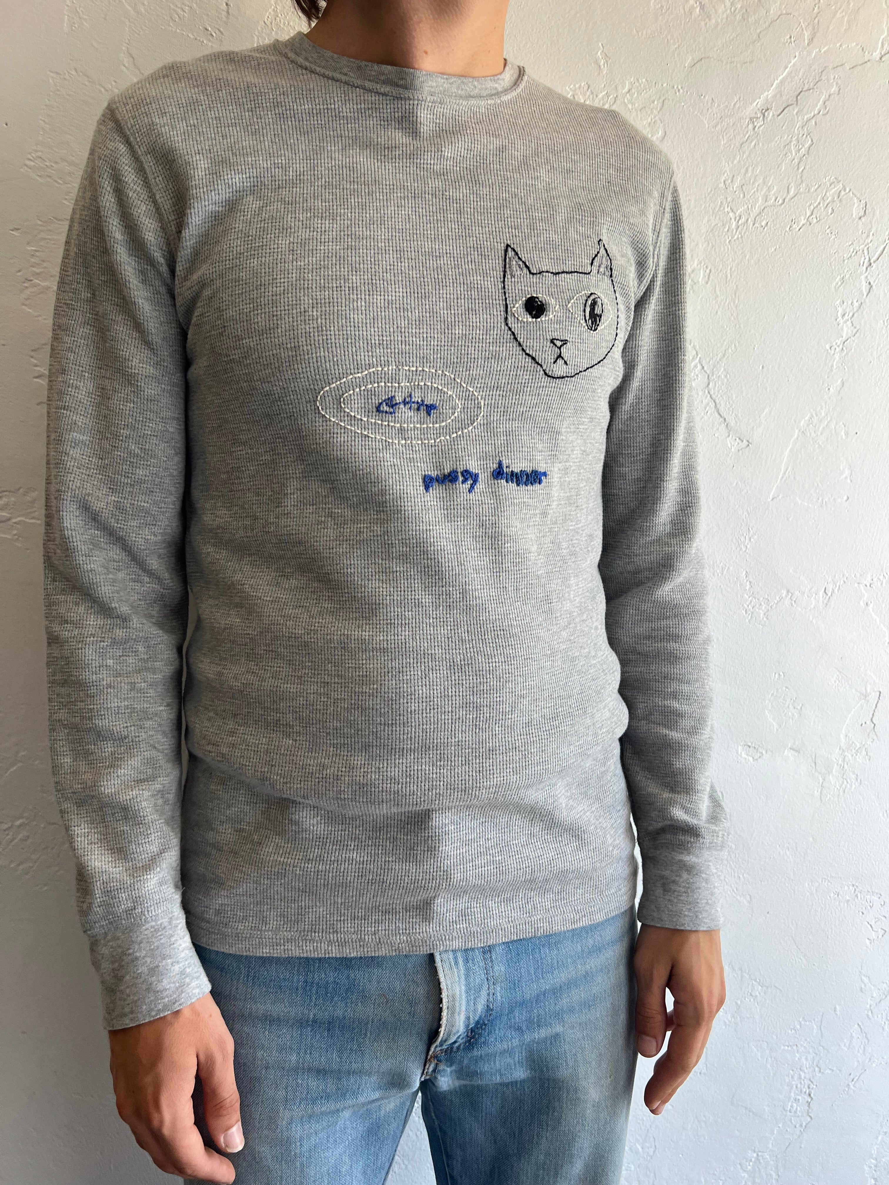 Pussy Dinner Shirt (Gray)