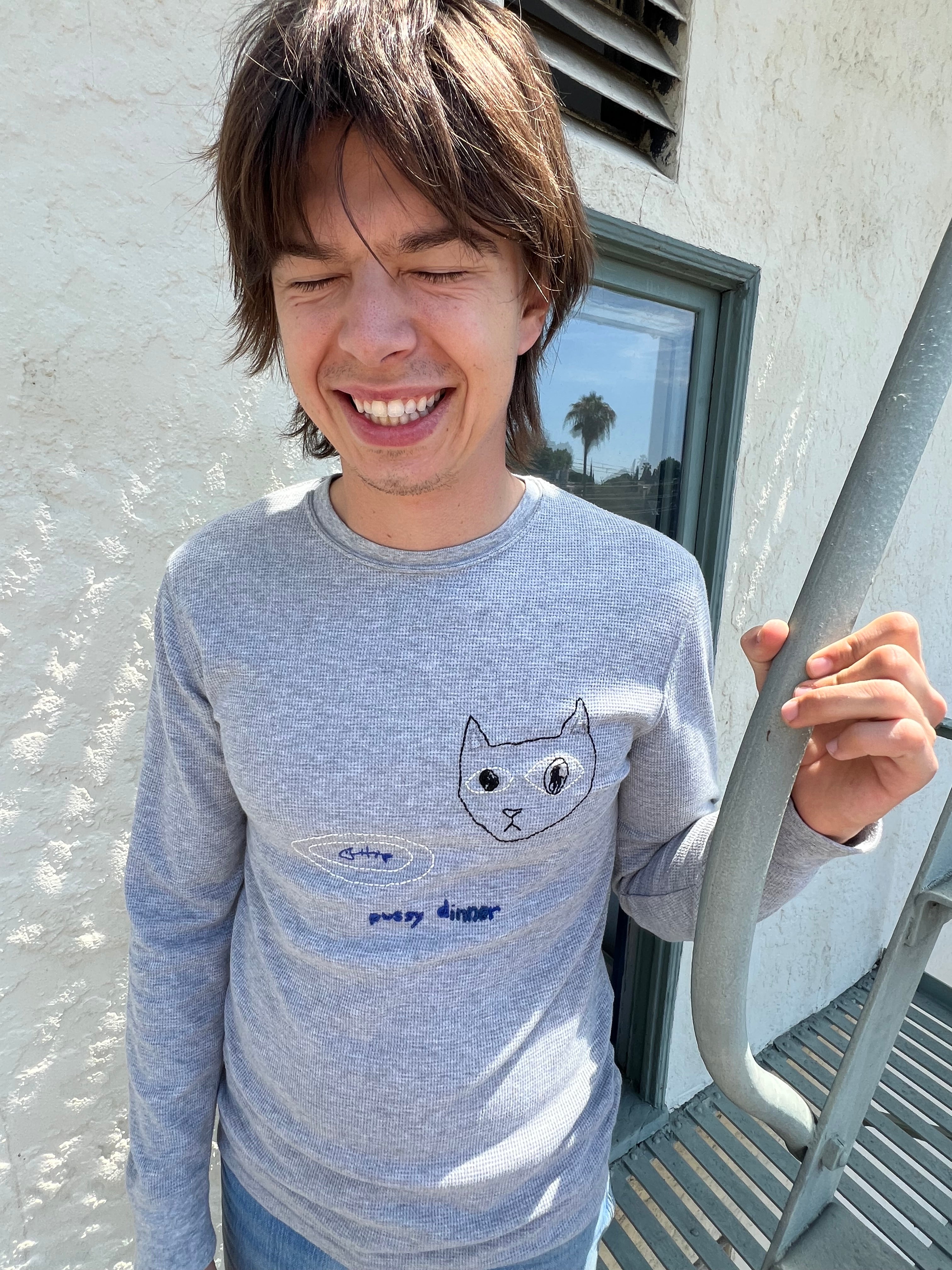 Pussy Dinner Shirt (Gray)