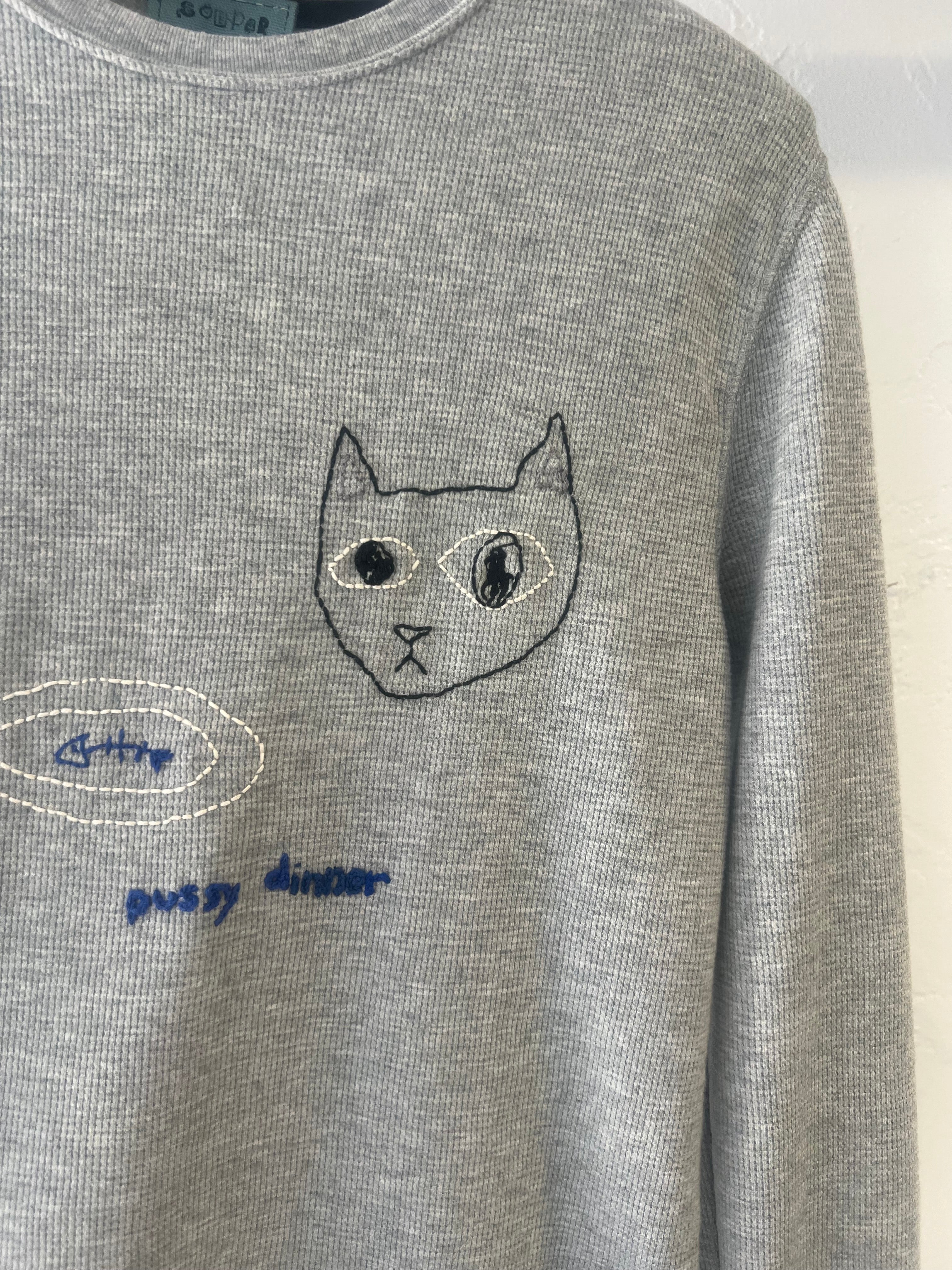 Pussy Dinner Shirt (Gray)